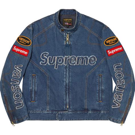 supreme denim jacket replica|supreme drip jacket price.